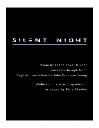 Book cover for Silent Night - Violin & Piano Accompaniment
