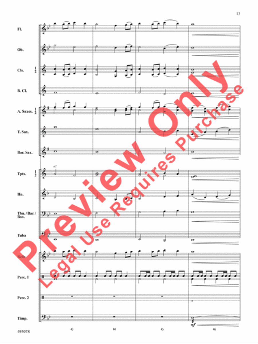 Operation Invictus Concert Band scores gallery preview page 14