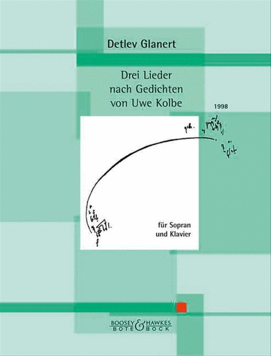 Drei Lieder nach Gedichten von Uwe Kolbe Soprano Voice scores gallery preview page 1