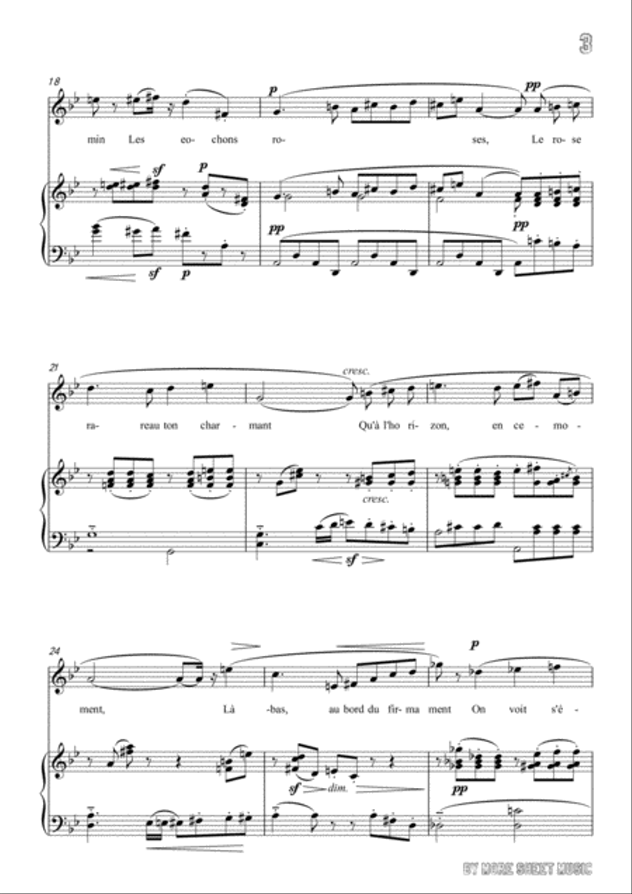 Chabrier-Pastorale des cochons roses in G Major,for voice and piano Voice Solo scores gallery preview page 5