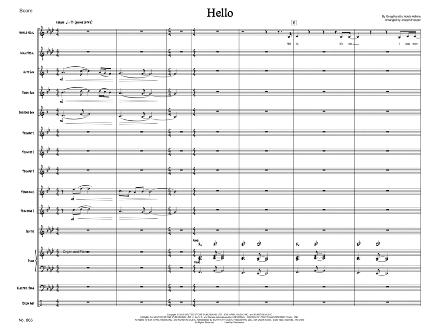 Hello Jazz Ensemble scores gallery preview page 1