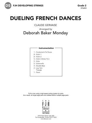 Dueling French Dances: Score