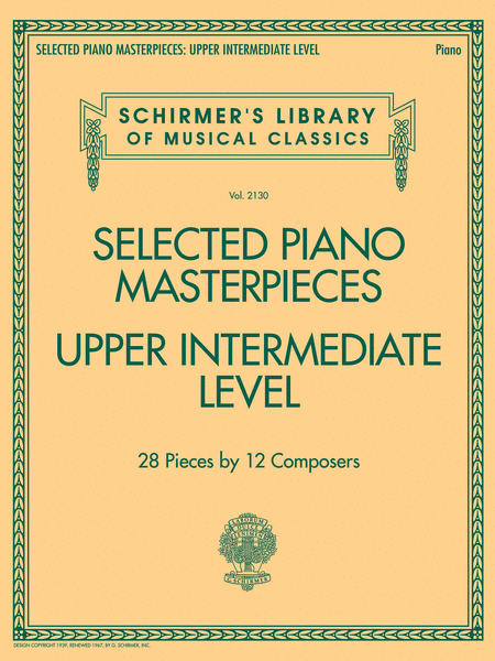 Selected Piano Masterpieces - Upper Intermediate Level
