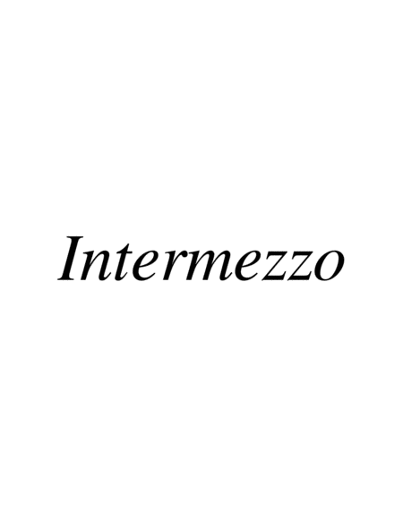 Opus 140, Intermezzo for Orchestra in G-do (Parts)