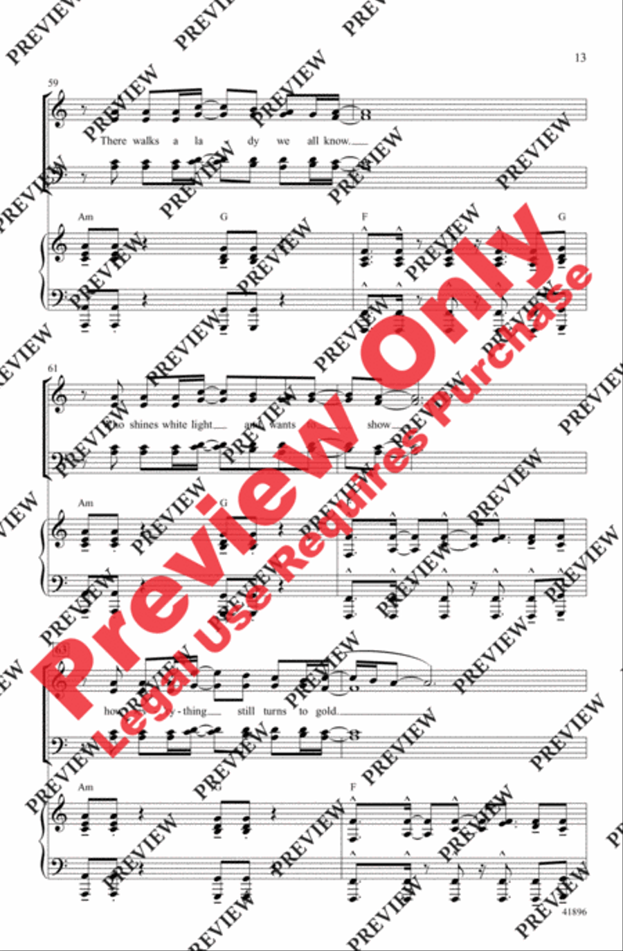 Stairway to Heaven 4-Part scores gallery preview page 12
