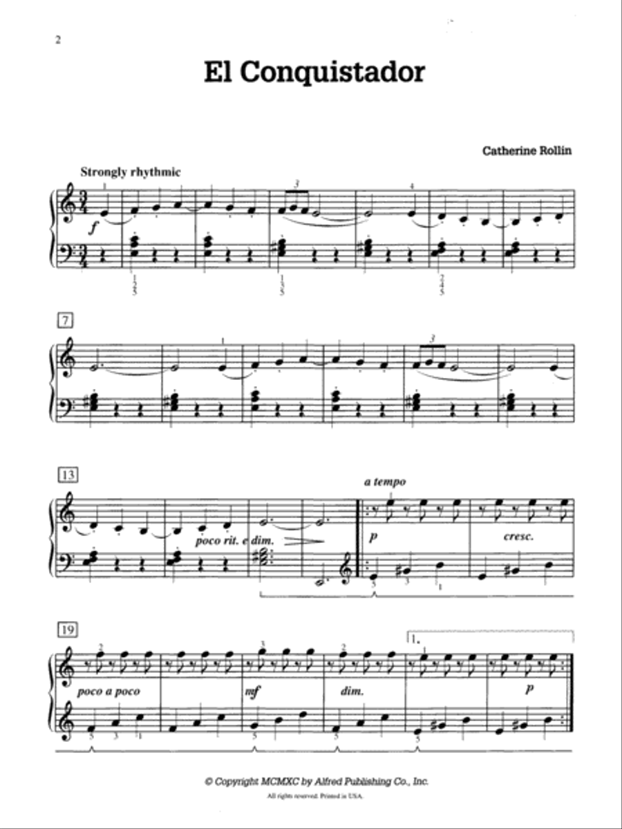 El Conquistador El Conquistador Piano Solo scores gallery preview page 2