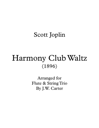 Book cover for Harmony Club Waltz (1896)
