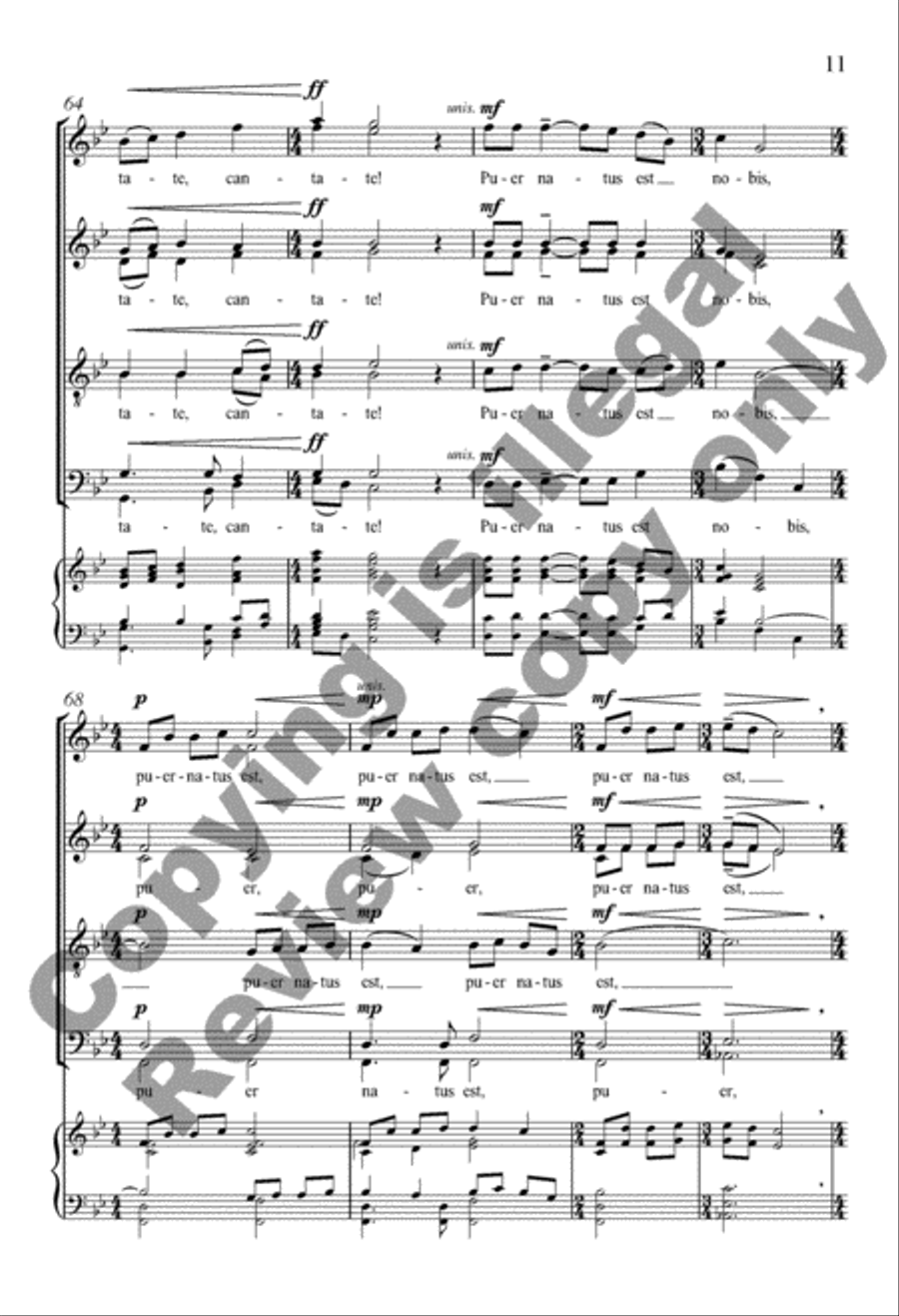 Puer natus est nobis Puer natus est nobis Divisi scores gallery preview page 22