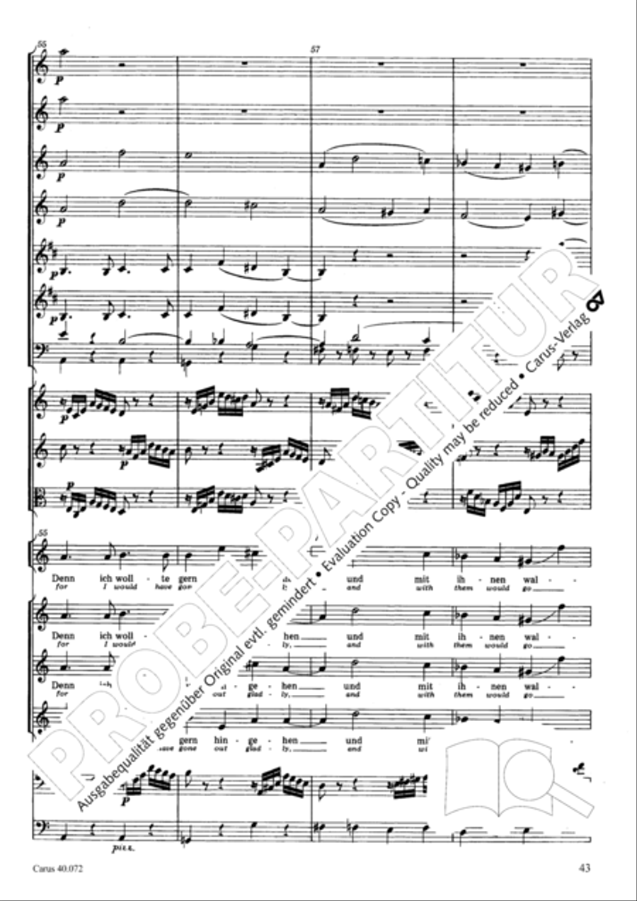 Psalm 42 Psalm 42 4-Part scores gallery preview page 43