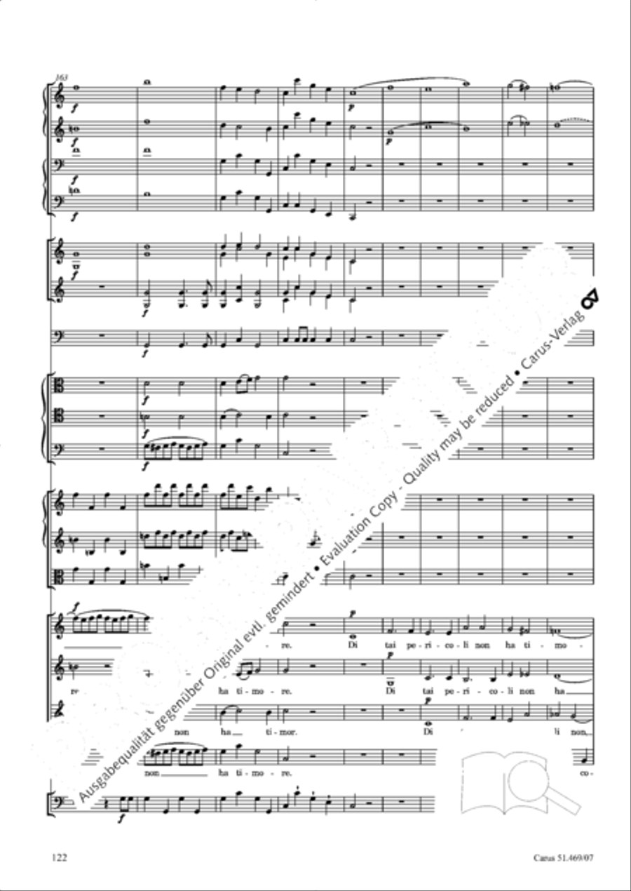 Davide penitente 4-Part scores gallery preview page 135