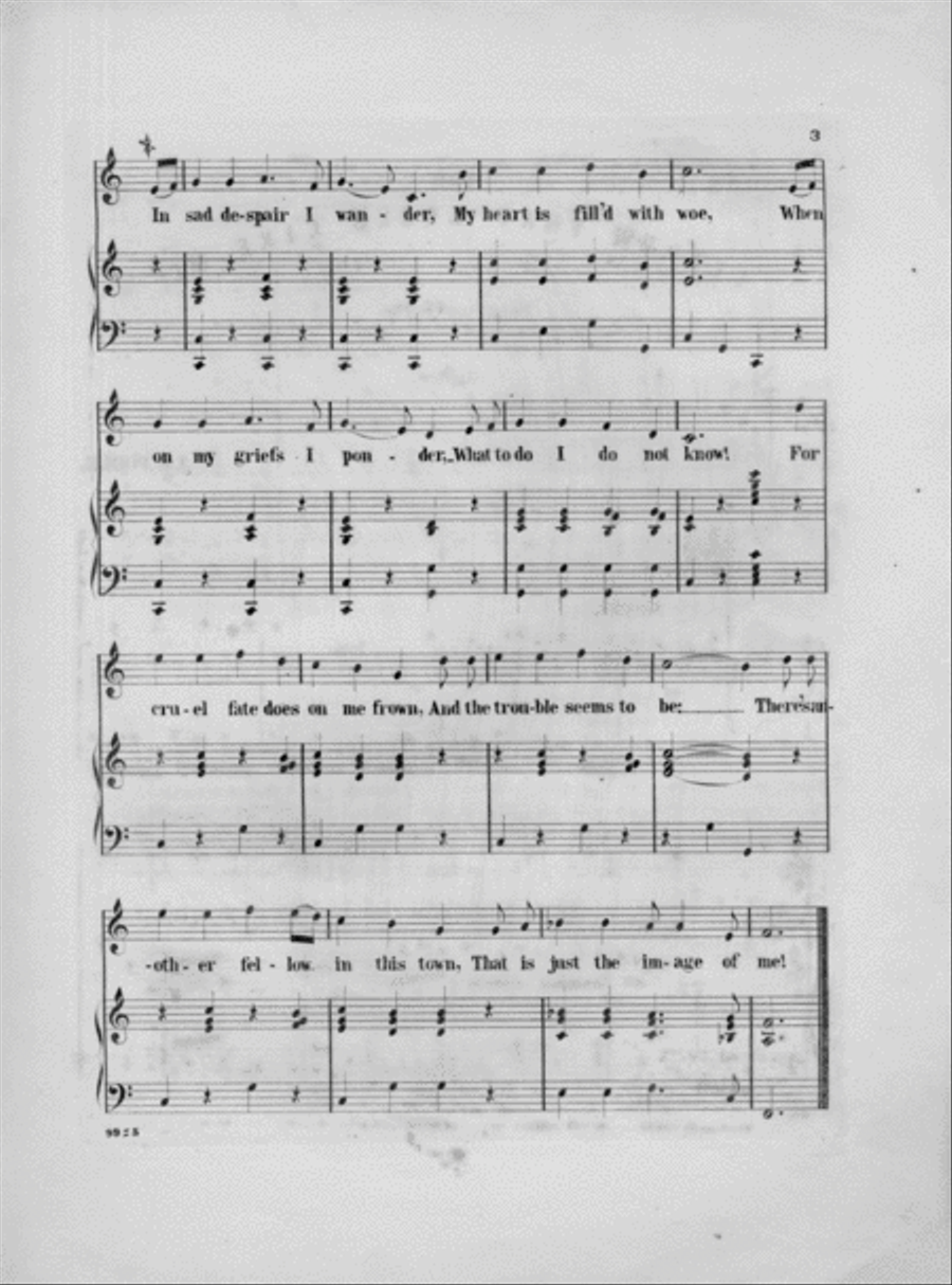 The Great Comic Songs. The Fellow That Looks Like Me Voice scores gallery preview page 3