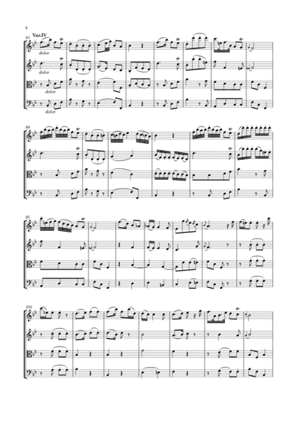 Haydn - String Quartet in B flat major, Hob.III:12 ; Op.2 No.6