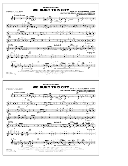 We Built This City - Bb Horn/Flugelhorn