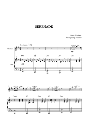 Serenade | Schubert | Alto Sax | Piano | Chords