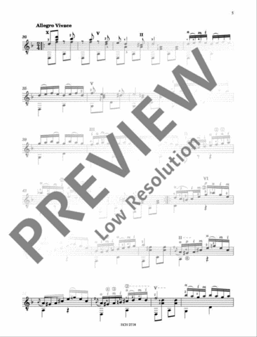 Csárdás Guitar scores gallery preview page 6