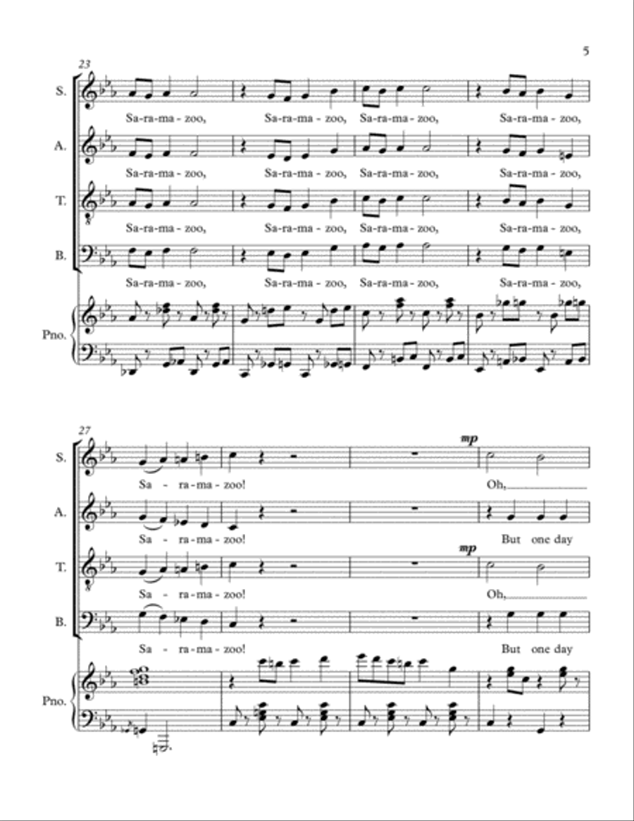 Saramazoo 4-Part scores gallery preview page 5