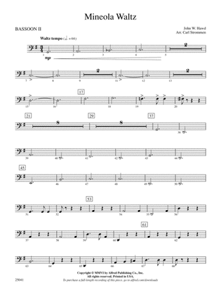 Mineola Waltz: 2nd Bassoon