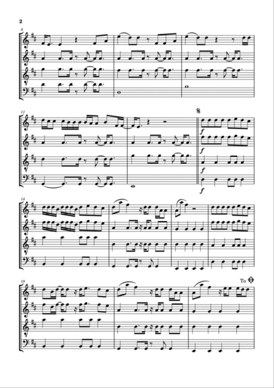 Every Time I Hear That Song Woodwind Quartet scores gallery preview page 3