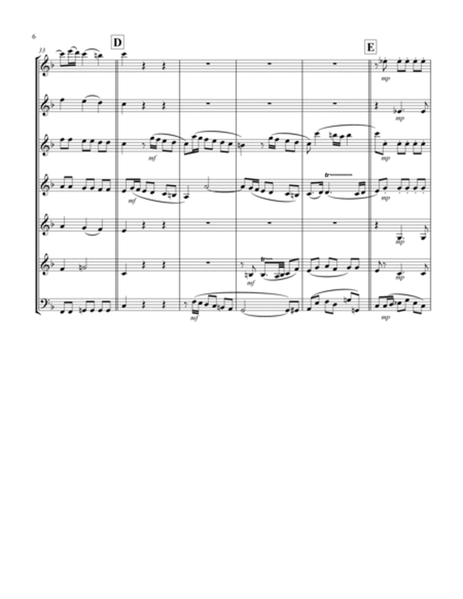 Recordare (from "Requiem") (F) (Woodwind Septet - 2 Flutes, 1 Oboe, 2 Clar, 1 Hrn, 1 Bassoon)