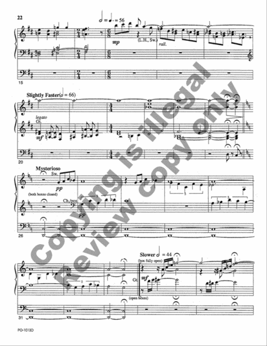 Civic Events Suite Organ scores gallery preview page 10