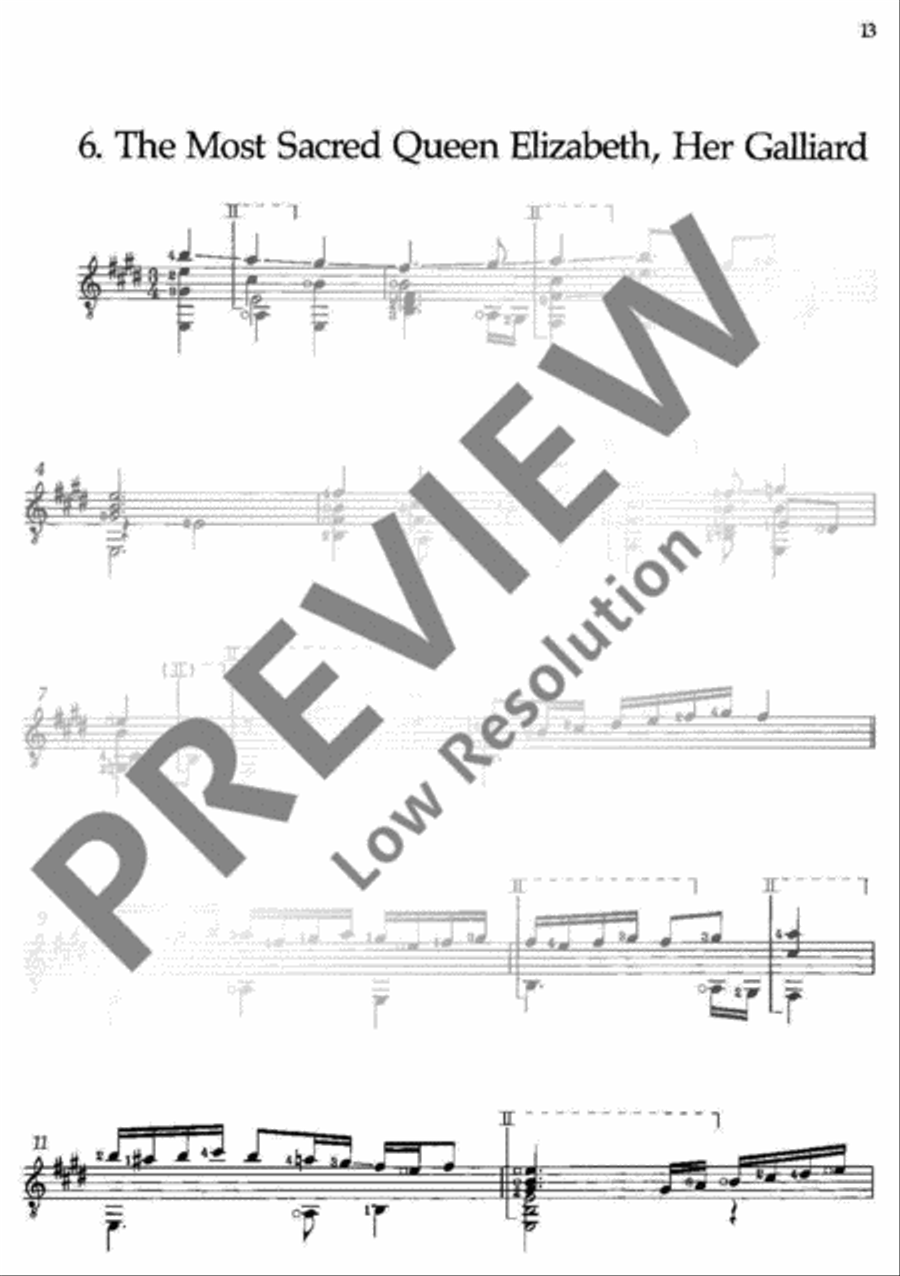 Anthology of Selected Pieces Classical Guitar scores gallery preview page 18