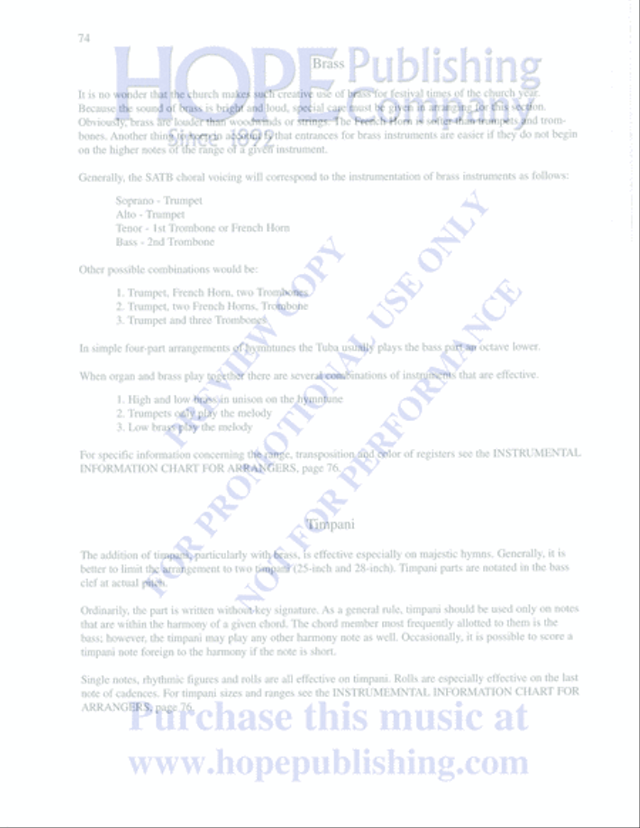Practical Guide to Arranging Music for Organ, Choir, Handbells & Other Instrumen Choir scores gallery preview page 75