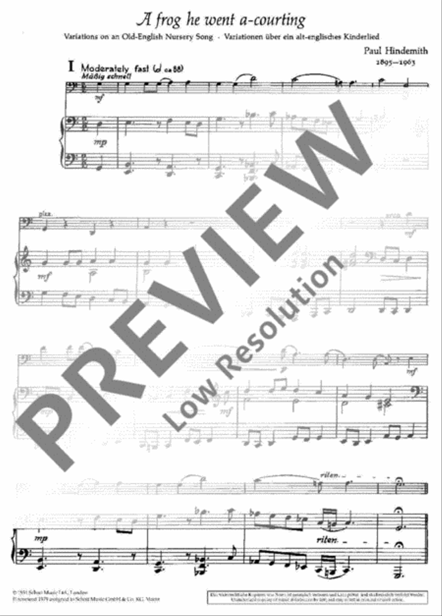 A frog he went a-courting Piano Accompaniment scores gallery preview page 4
