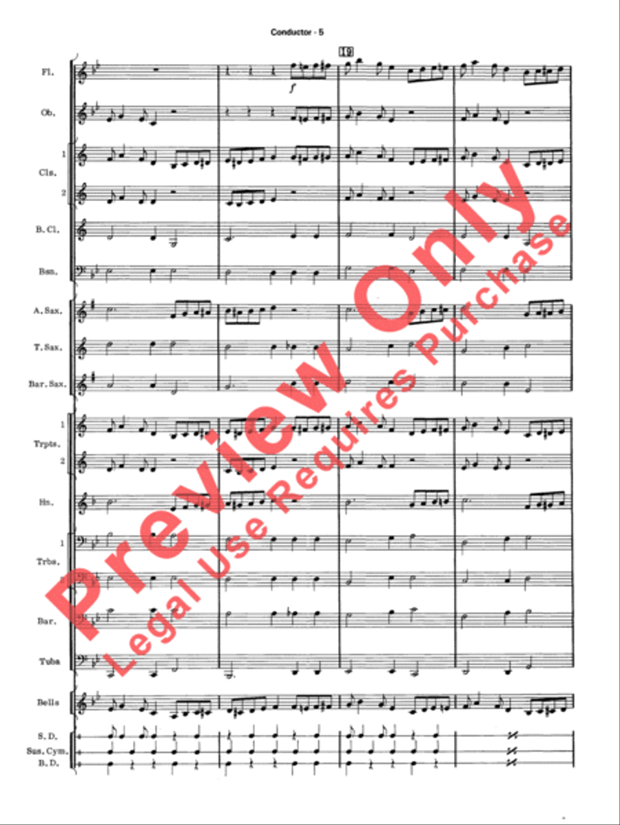 Take Five Concert Band scores gallery preview page 8