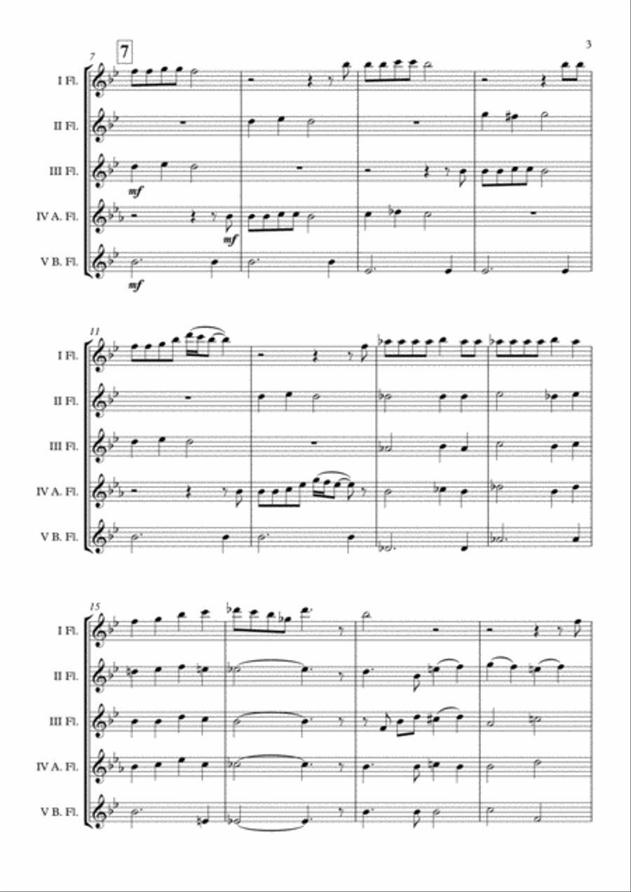 Barcelona Flute Choir scores gallery preview page 4