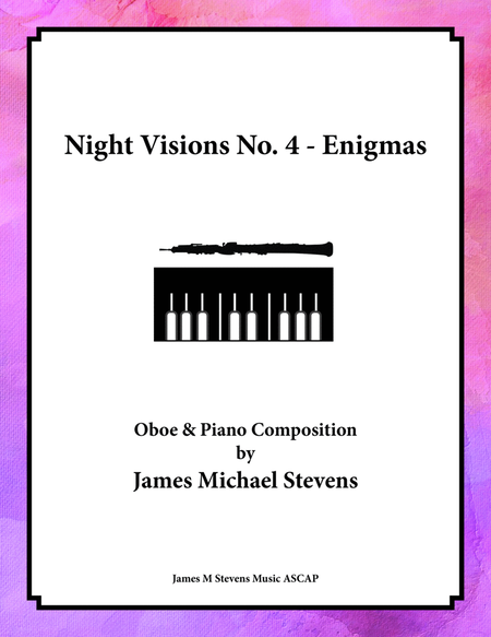 Night Visions No. 4 - Enigmas - Oboe & Piano image number null
