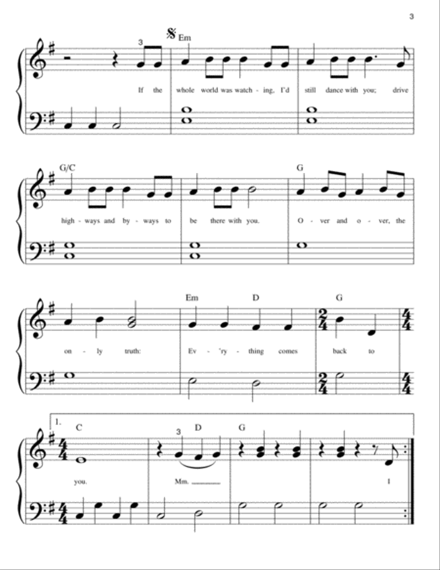 This Town Easy Piano scores gallery preview page 3