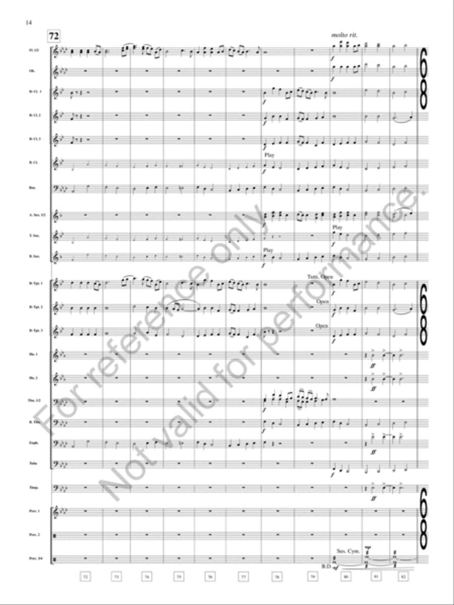 Table Rock Festival Table Rock Festival Concert Band scores gallery preview page 15