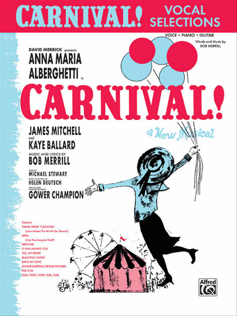 Carnival - Vocal Selections Piano, Vocal, Guitar scores gallery preview page 1