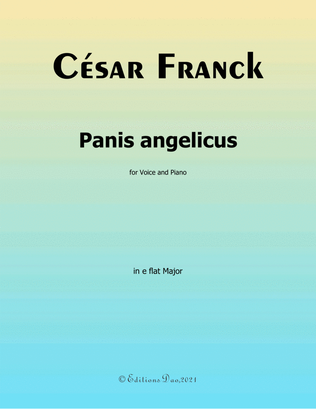 Panis angelicus, by Franck, in E flat Major