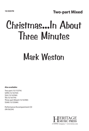 Book cover for Christmas...In About Three Minutes