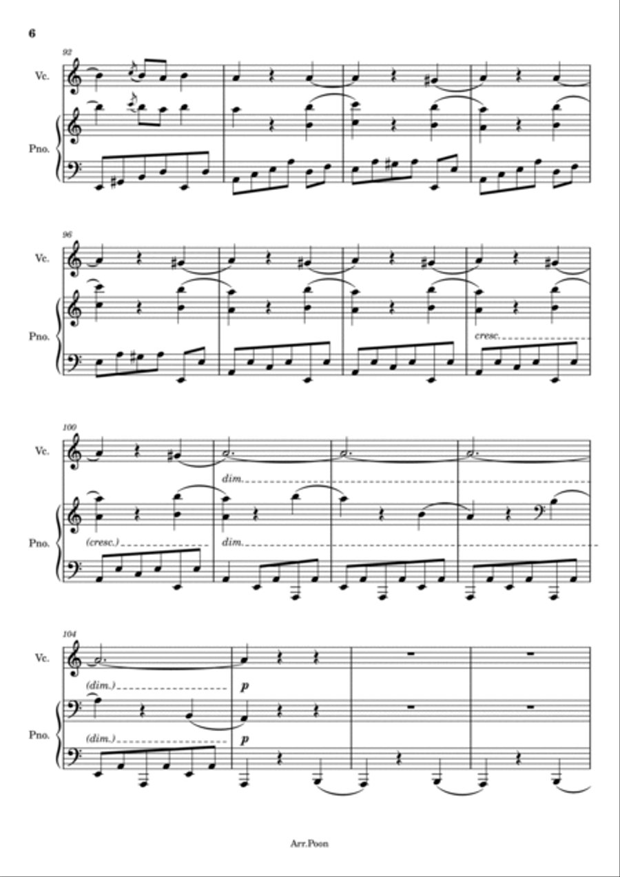 Beethoven - Cello Sonata in A Major - Op.69 No.3 II. Scherzo. Allegro molto - For Piano and Cello Beethoven - Cello Sonata in A Major - Op.69 No.3 II. Scherzo. Allegro molto - For Piano and Cello Piano scores gallery preview page 6