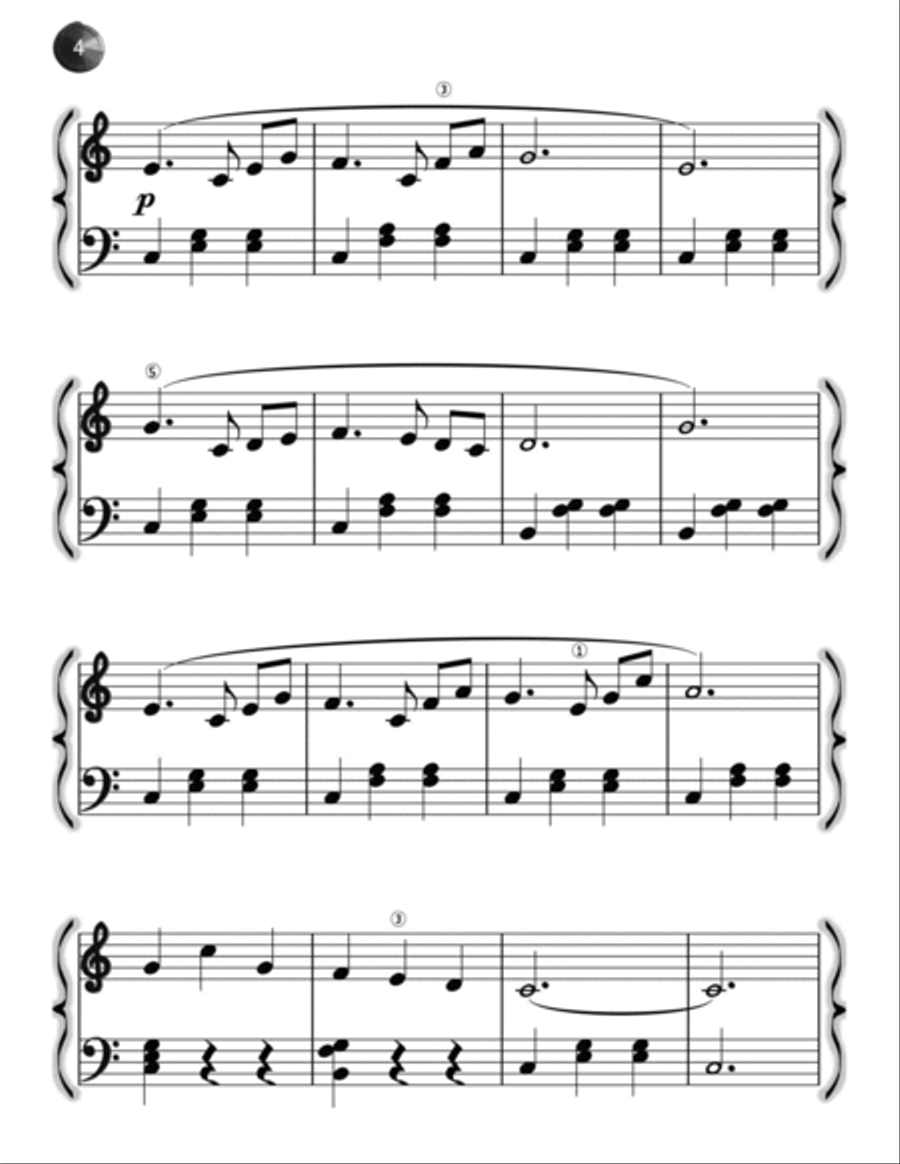 Snowflake Soiree (Easy Piano) Piano Method scores gallery preview page 4