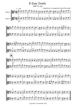 8 Easy Duets for Viola