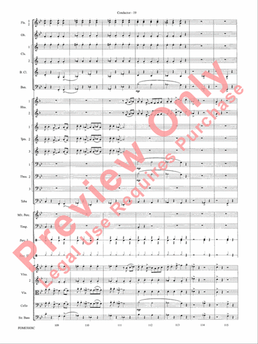 Chicago (from the musical Chicago) Full Orchestra scores gallery preview page 22