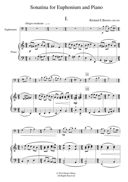 Sonatina for Euphonium and Piano image number null