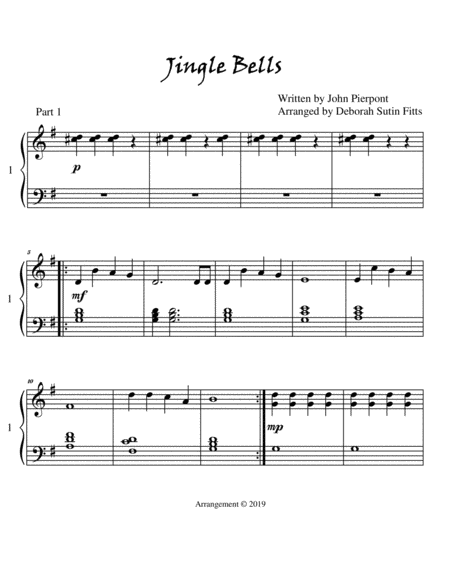 Jingle Bells for Duet or Two Pianos image number null