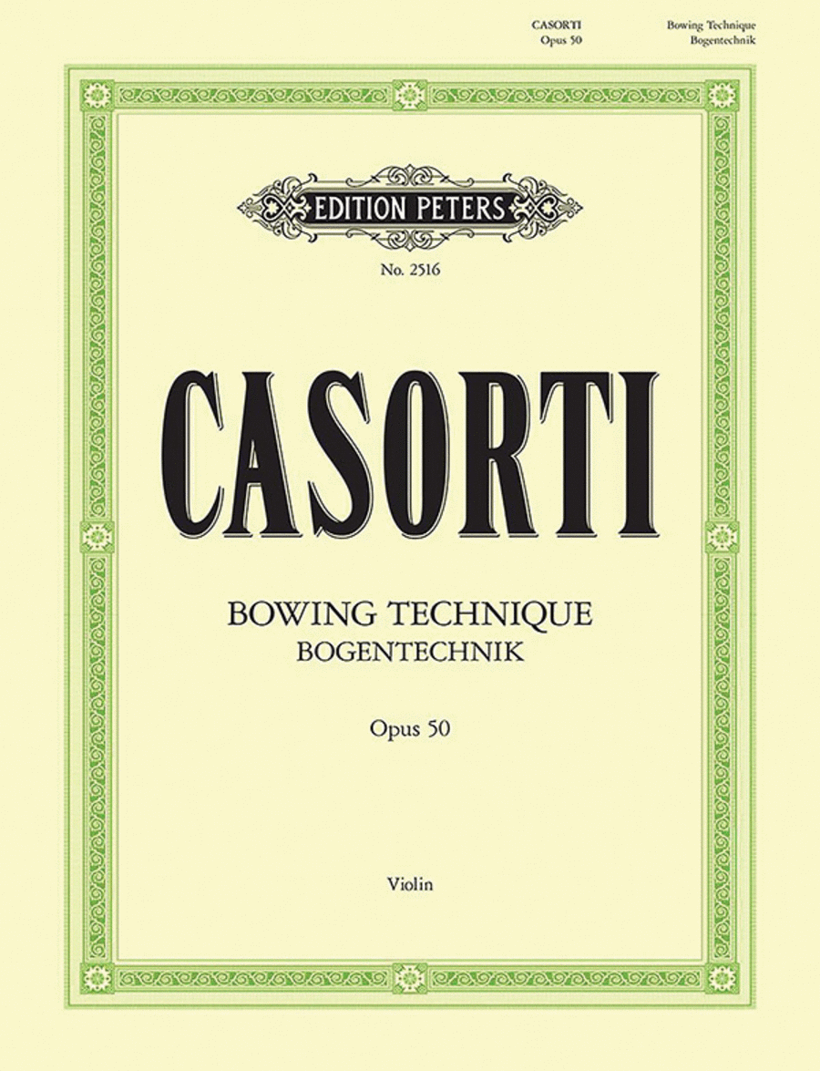 Bowing Technique for Violin Op. 50 Violin - Sheet Music