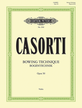 Book cover for Bowing Technique for Violin Op. 50