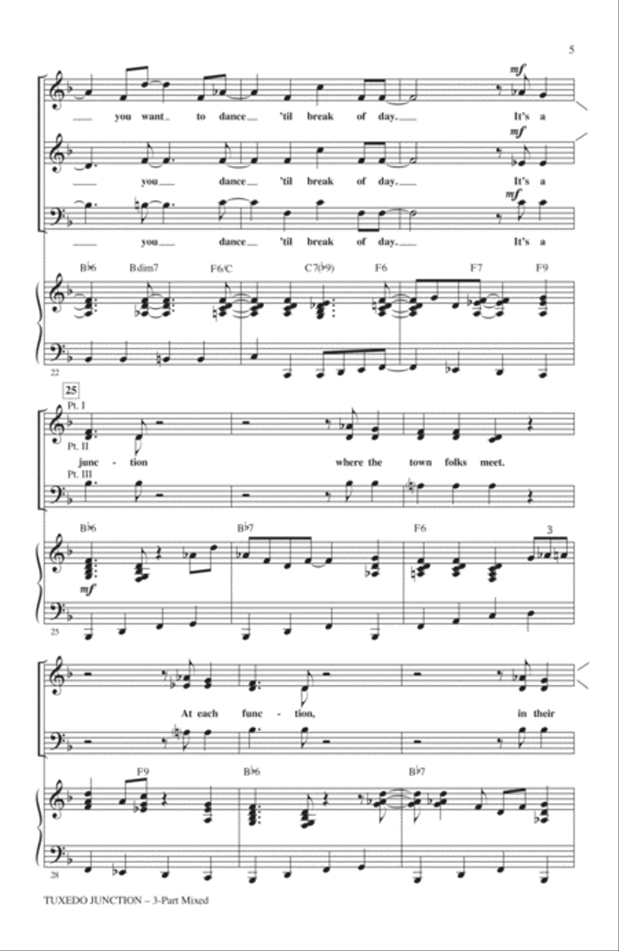 Tuxedo Junction 3-Part scores gallery preview page 3