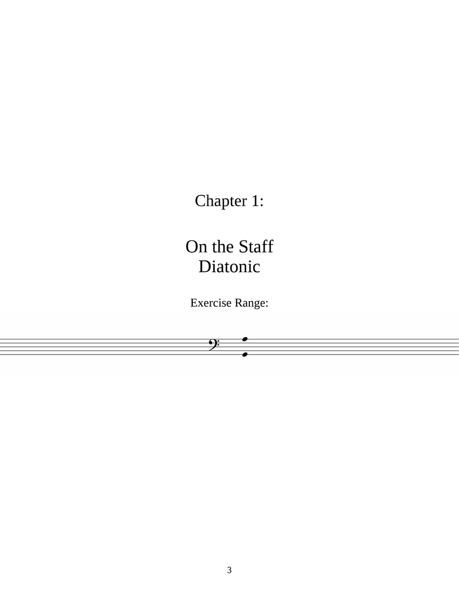 Pitch Only - Bass Clef (Sight Reading Exercise Book)