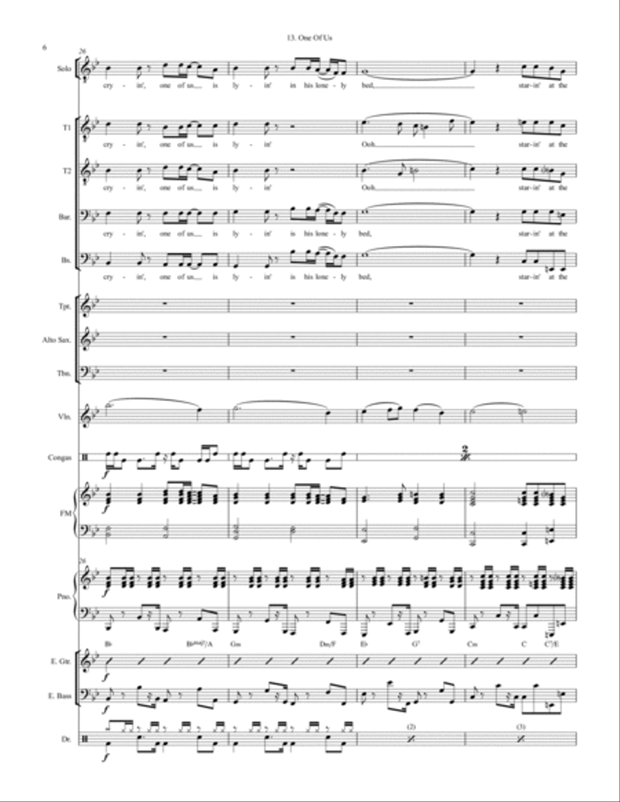 One Of Us Large Ensemble scores gallery preview page 6