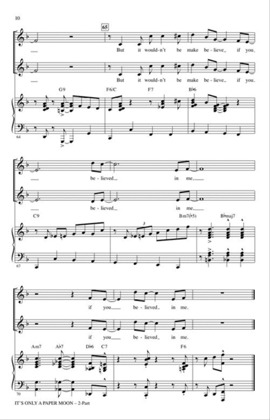 It's Only a Paper Moon 2-Part scores gallery preview page 5