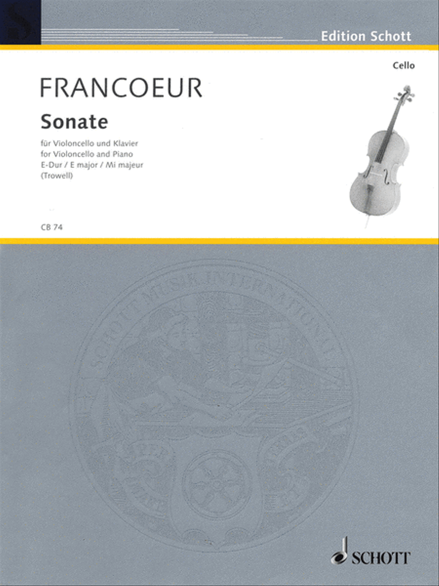 Sonata in E Major Piano Accompaniment - Sheet Music