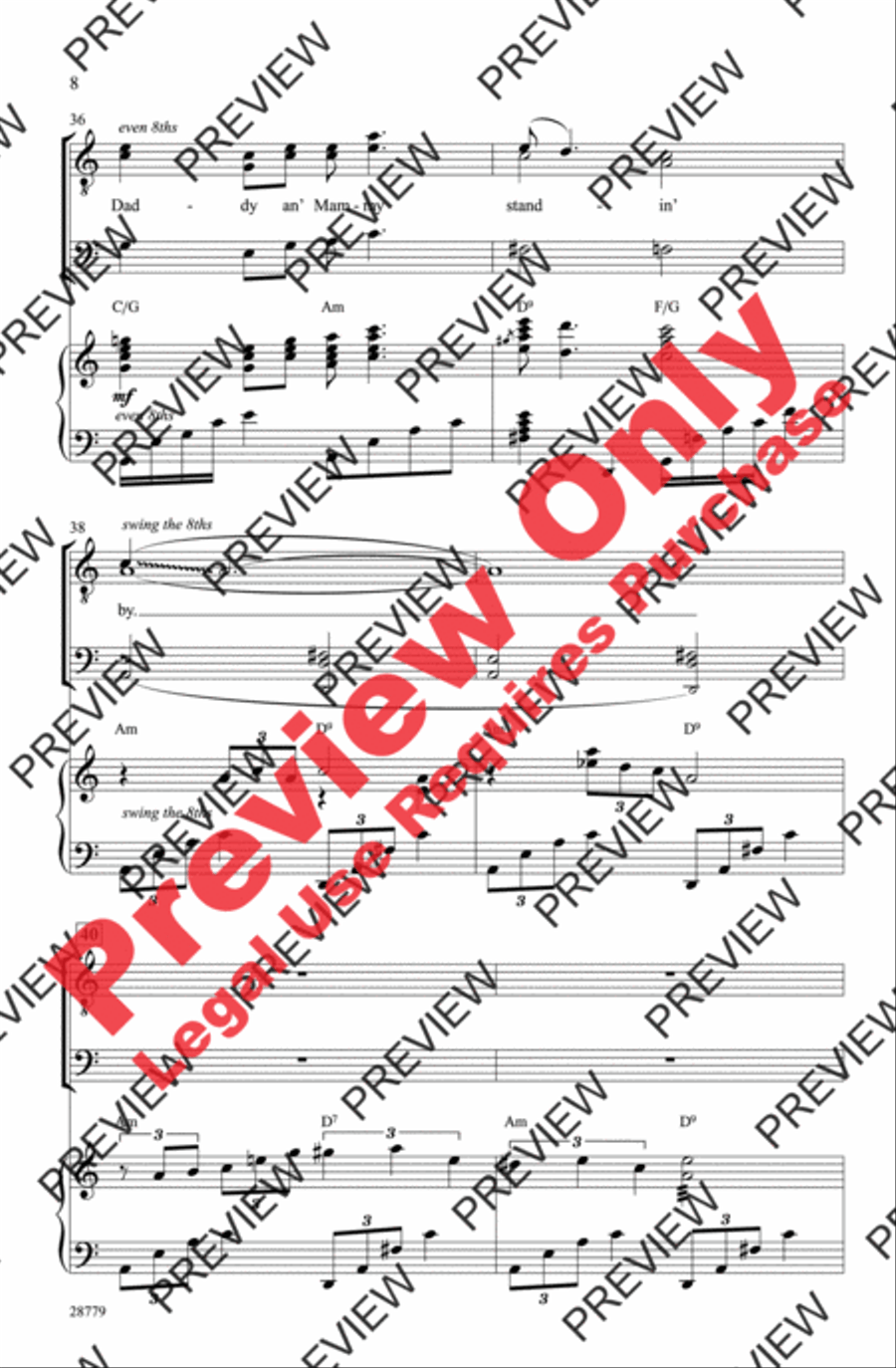 Summertime Summertime Men's Choir scores gallery preview page 8
