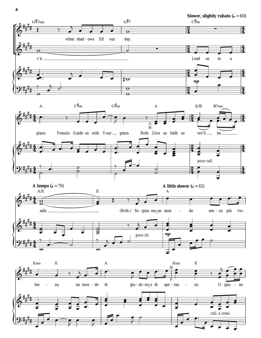 The Prayer Piano, Vocal scores gallery preview page 4